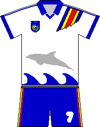 The 1st Uniform of Eastern Delgamian National Football Team